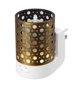 Basket Brown Metal Essential Oil Wall-Plug Diffuser