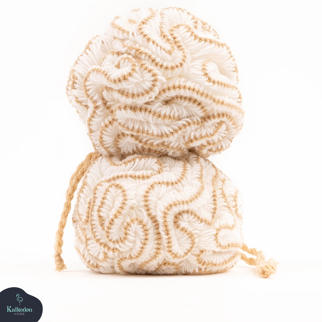 Organic Cotton Shower Pouf | Exfoliating Body Loofah