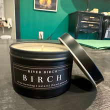 Load image into Gallery viewer, River Birch Black Tin Candles
